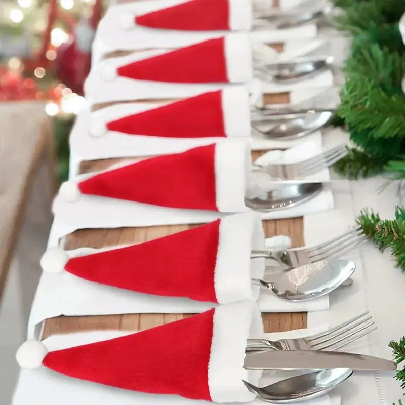 Sacs de rangement pour vaisselle de Noël festifs