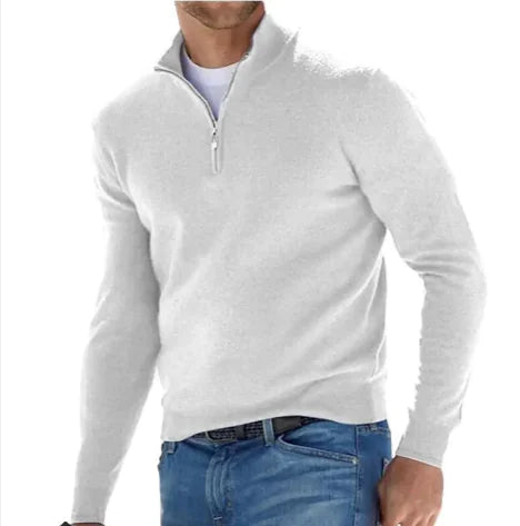Men's Long-Sleeved Cashmere Blend Cardigan