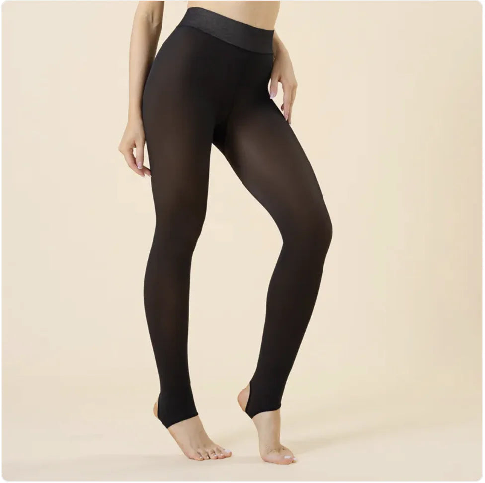 Collants transparents en velours pour femmes