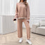Vacation style loose long sleeved two-piece set - Korvel
