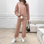 Vacation style loose long sleeved two-piece set - Korvel