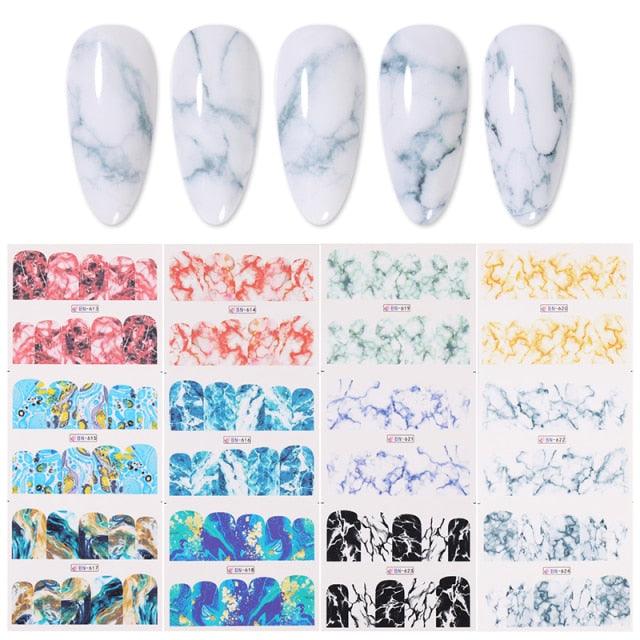 Valentine's Heart & Flower Nail Art Sticker Set