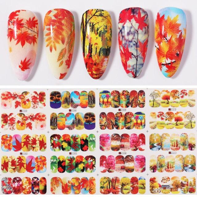 Valentine's Heart & Flower Nail Art Sticker Set