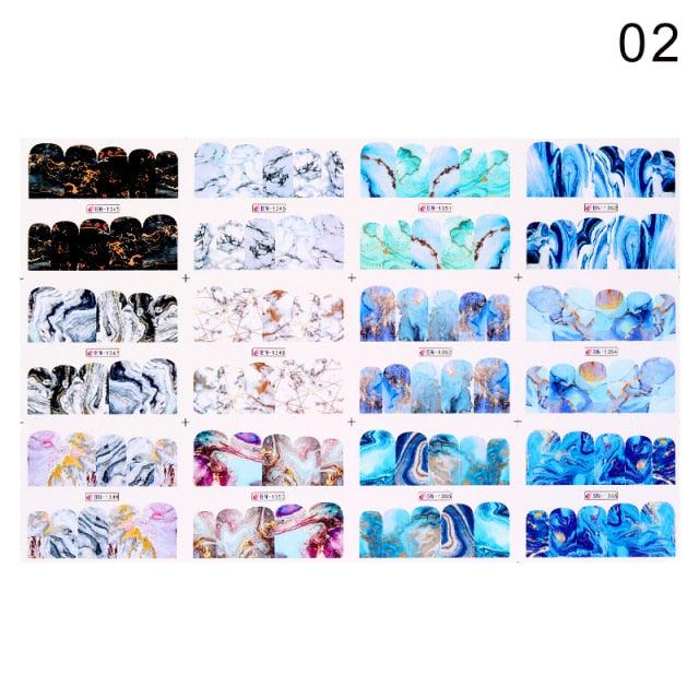 Valentine's Heart & Flower Nail Art Sticker Set