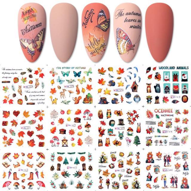 Valentine's Heart & Flower Nail Art Sticker Set
