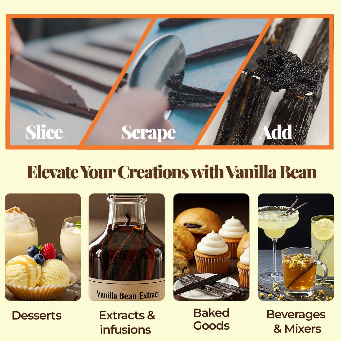 Premium Ugandan Vanilla Bean Pods – Bulk 1 lb