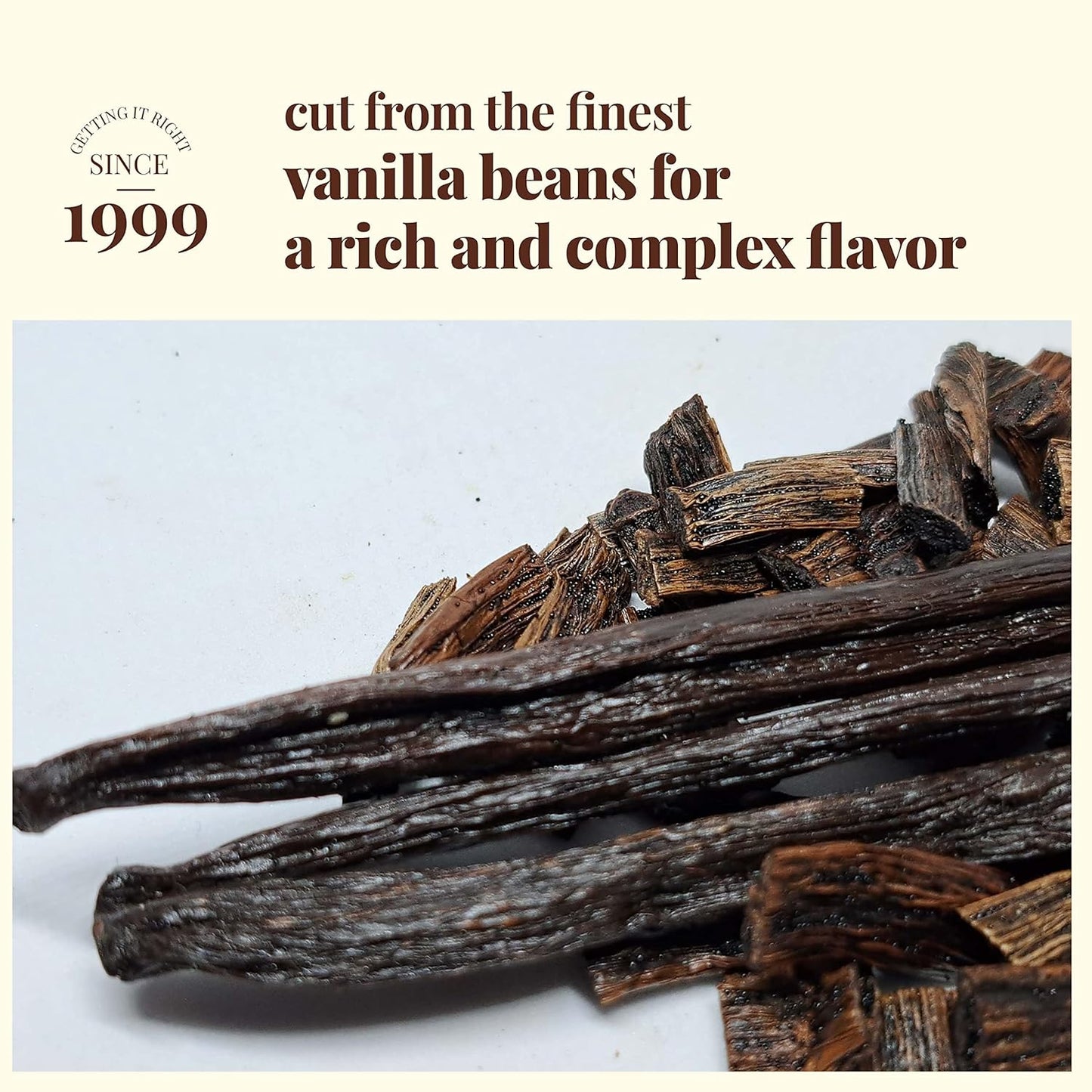 Découpes de gousse de vanille premium - 1 lb. Grade B