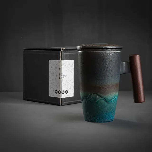 Ensemble de tasses à café en céramique rétro