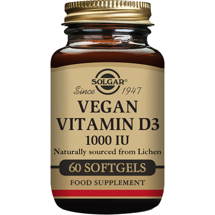 Solgar Vegan Vitamin D3 Softgels - 60 Contenido
