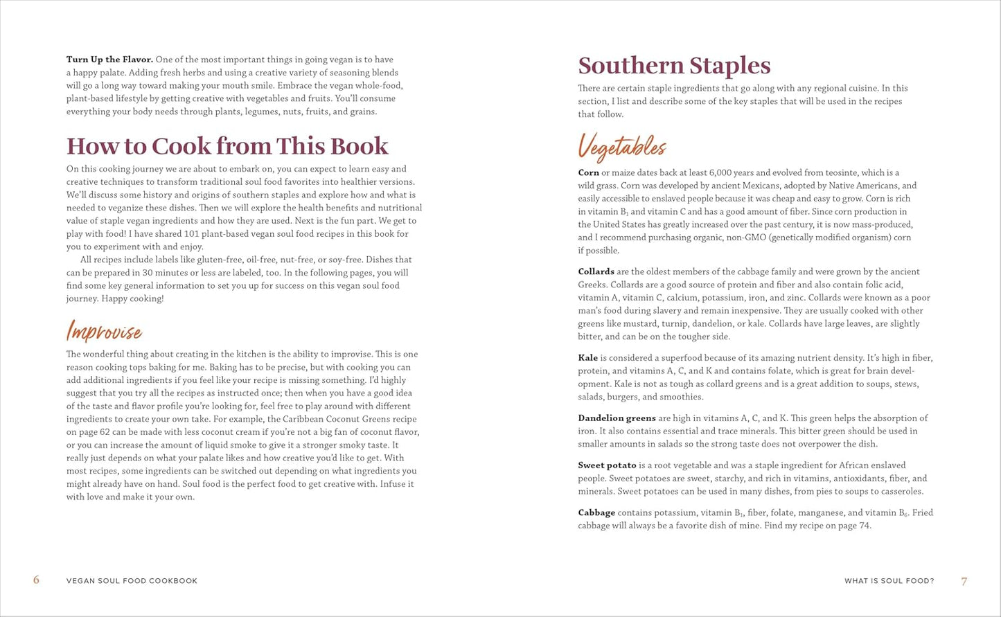 Soulful Vegan Cooking: A Plant-Based Journey Through Southern Classics (Spiral Bound) - Korvel