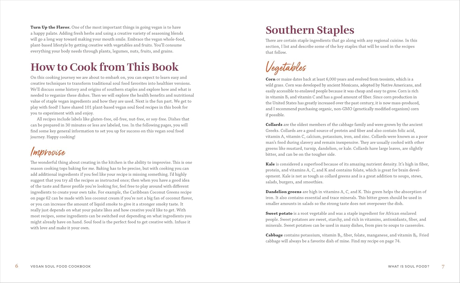 Soulful Vegan Cooking: A Plant-Based Journey Through Southern Classics (Spiral Bound) - Korvel