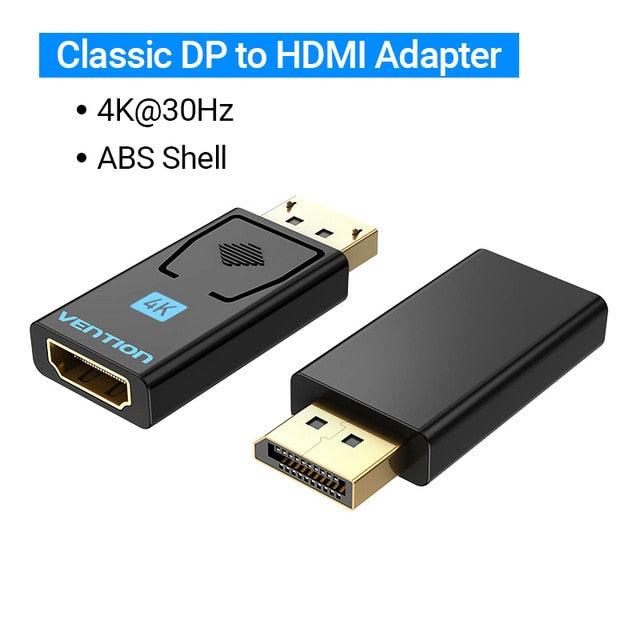Adaptador Vention 4K de DisplayPort a HDMI para PC y Proyector