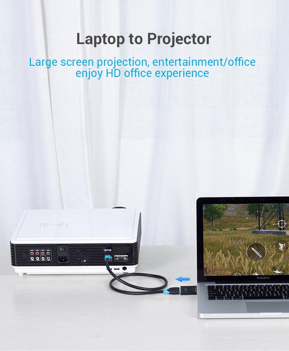 Adaptador Vention 4K de DisplayPort a HDMI para PC y Proyector