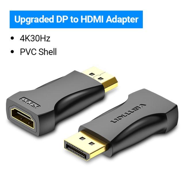 Adaptador Vention 4K de DisplayPort a HDMI para PC y Proyector