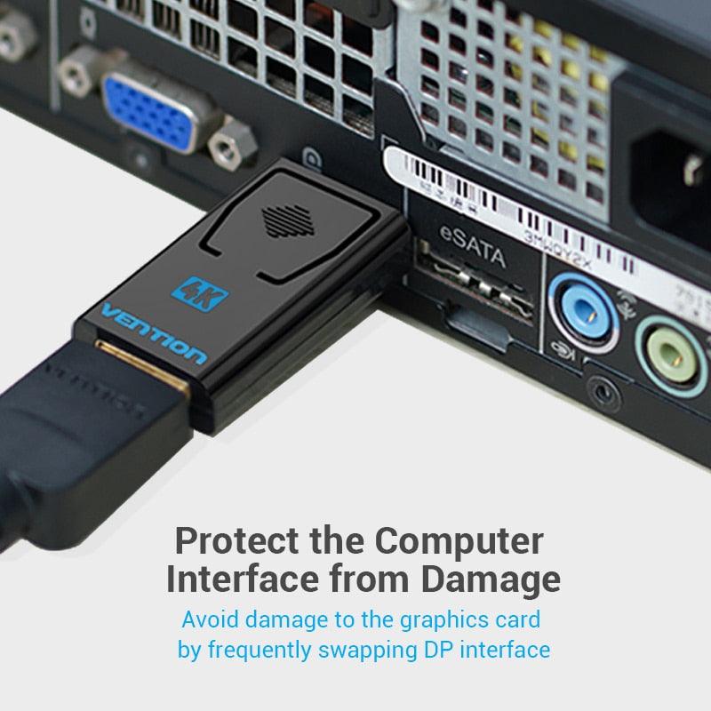 Adaptador Vention 4K de DisplayPort a HDMI para PC y Proyector