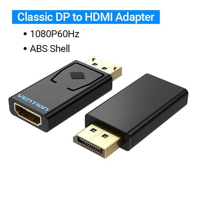 Adaptador Vention 4K de DisplayPort a HDMI para PC y Proyector