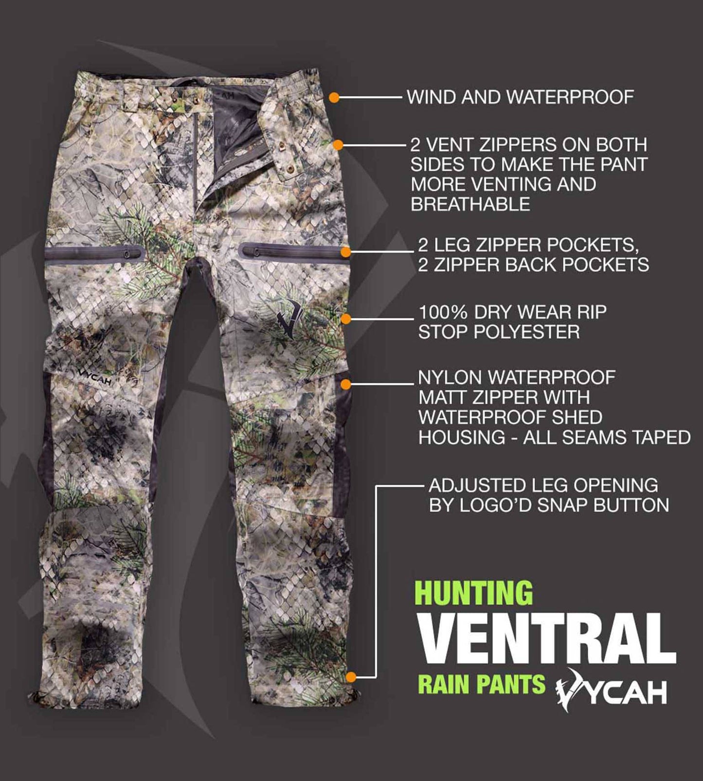 Pantalón de Lluvia Vycah Ventral - Otoño