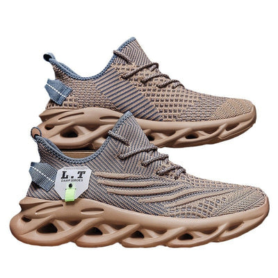 Versatile sports running leisure odor proof breathable mesh shoes for men - Korvel