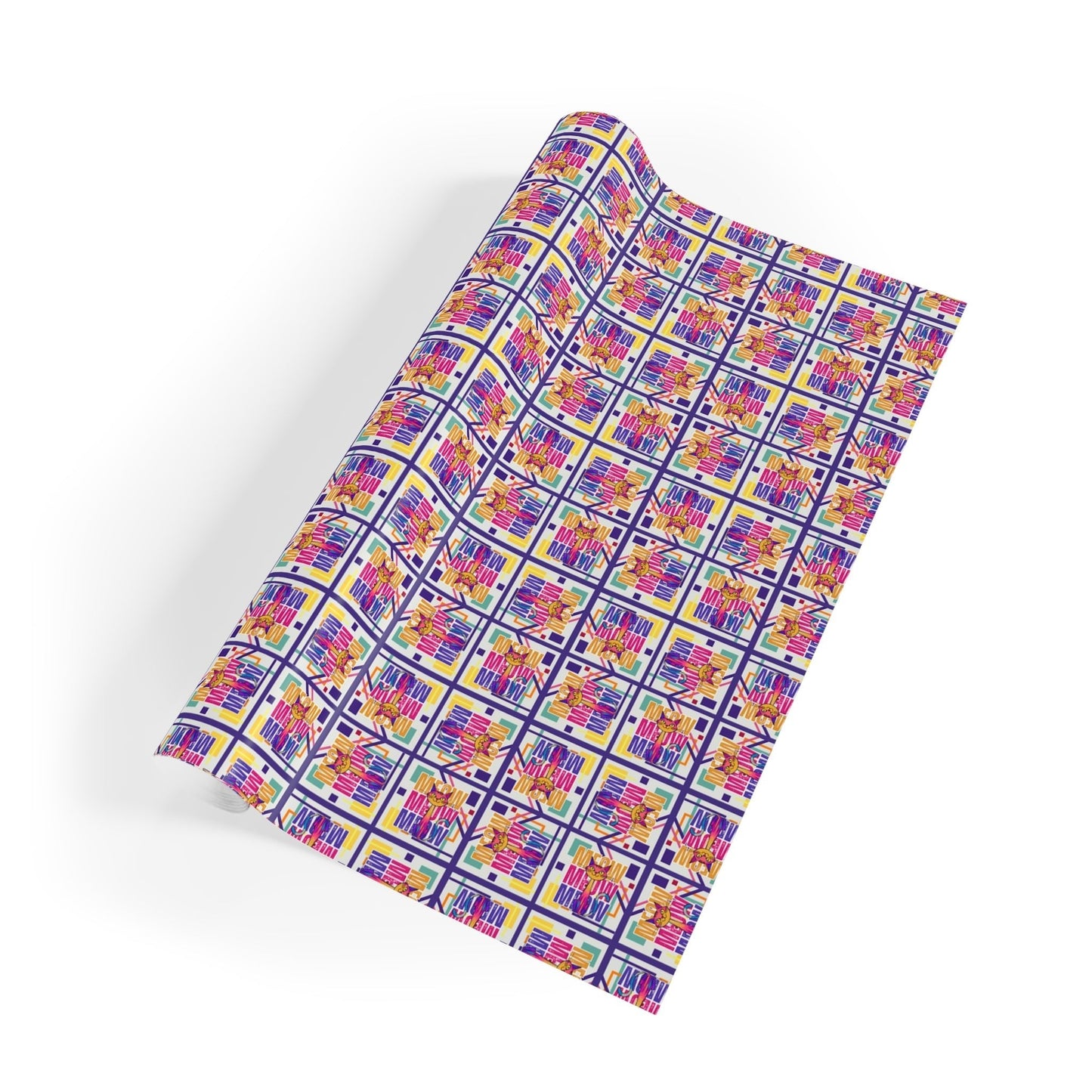Papel de Regalo Vibrante Meow Meow Meow para Cada Ocasión