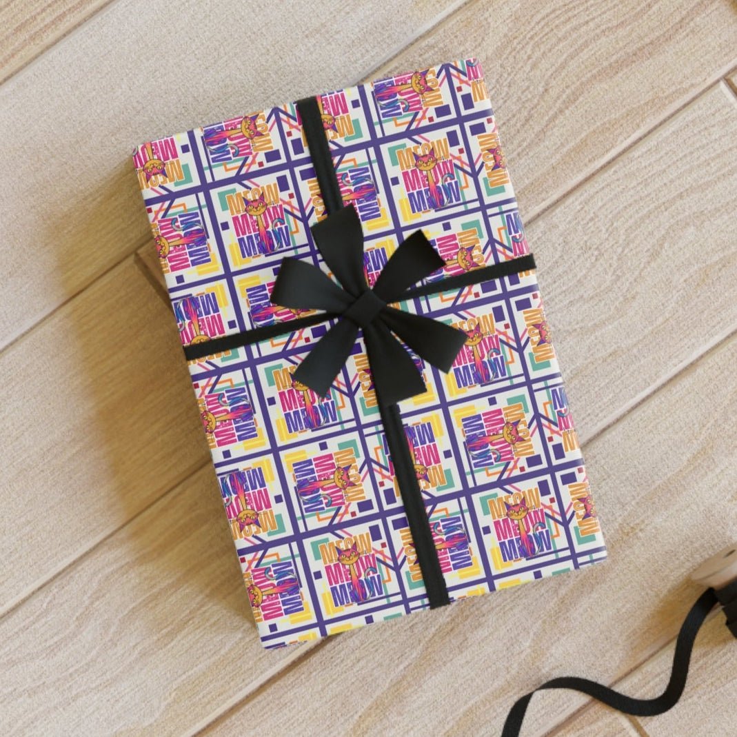 Papel de Regalo Vibrante Meow Meow Meow para Cada Ocasión