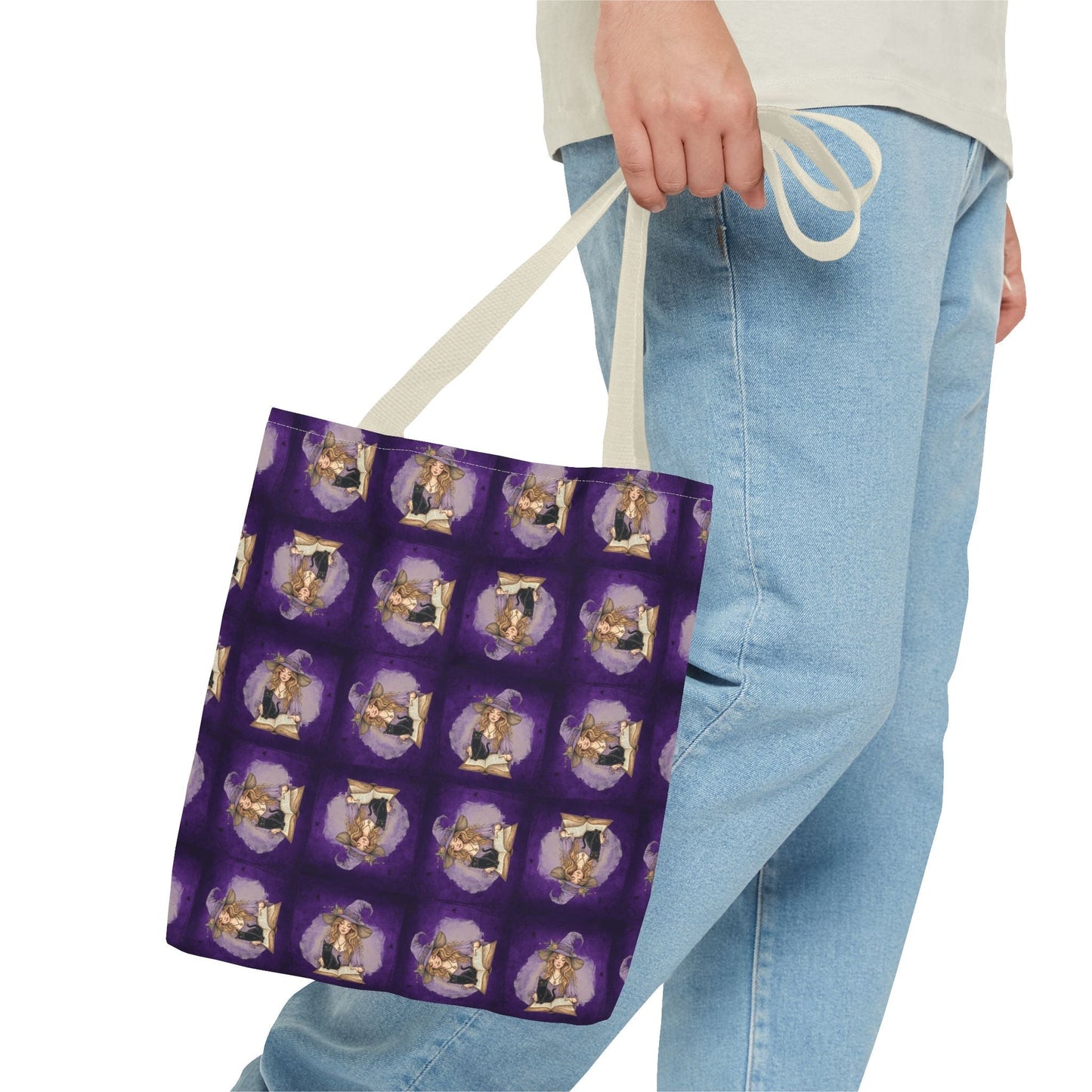 Sac fourre-tout vibrant de dame chat sorcière