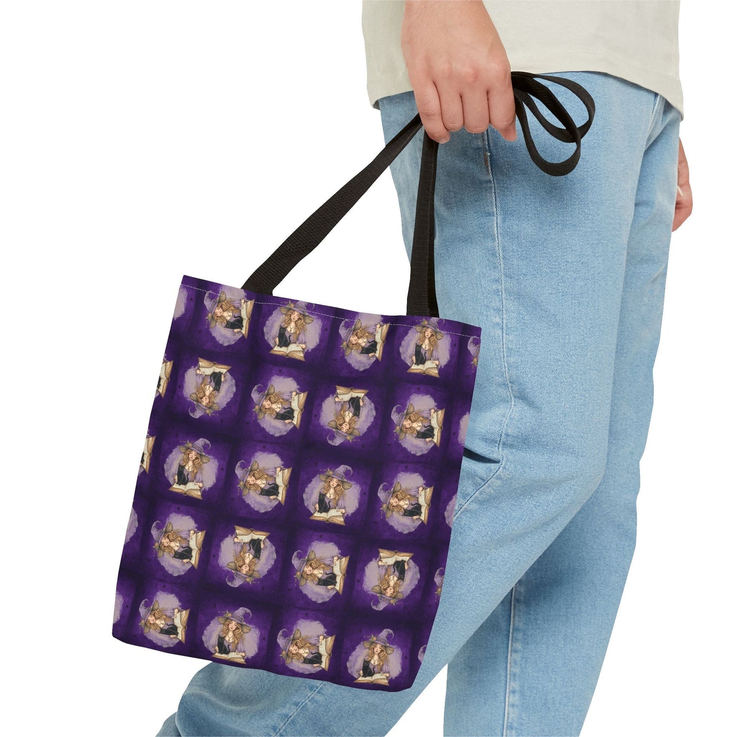 Sac fourre-tout vibrant de dame chat sorcière
