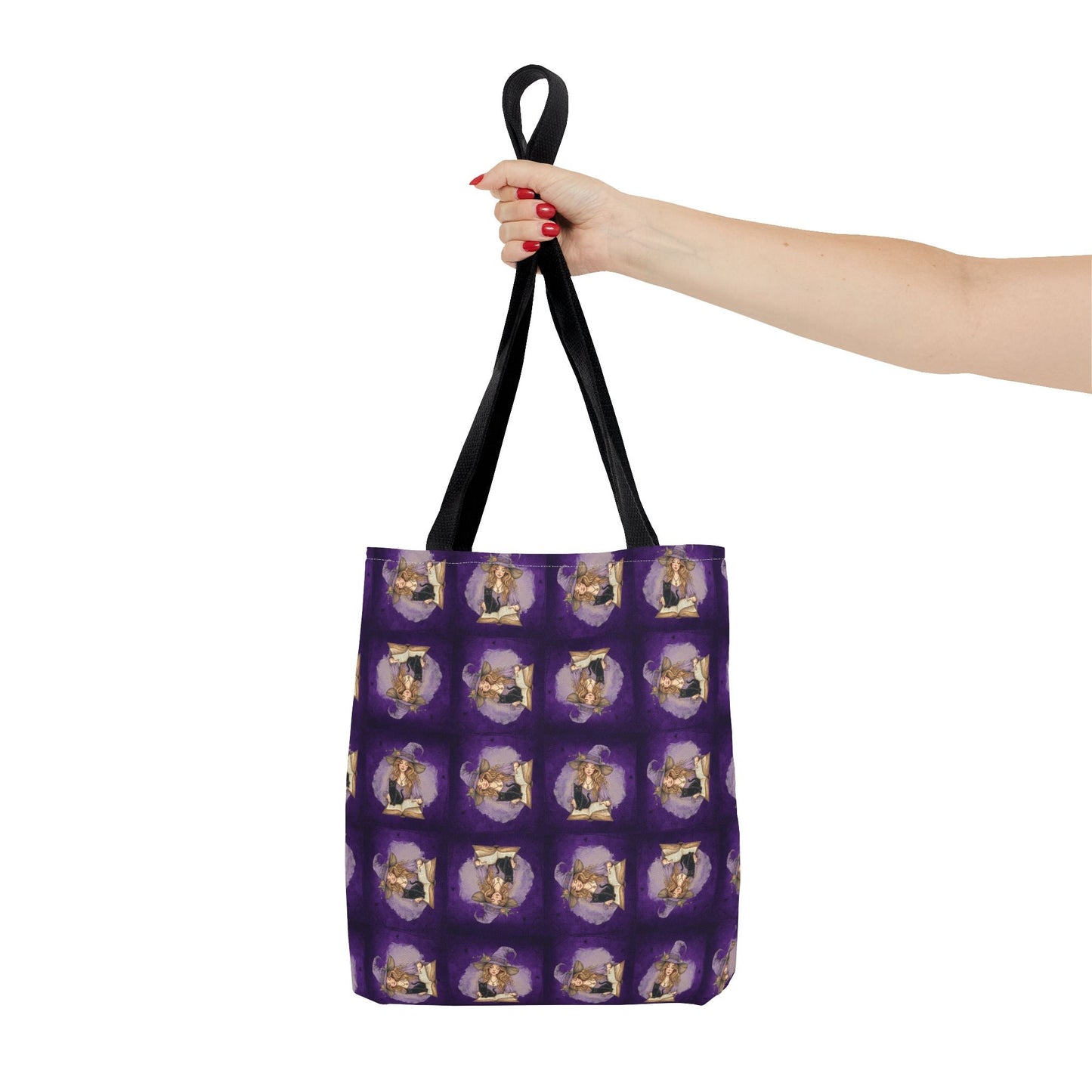 Sac fourre-tout vibrant de dame chat sorcière