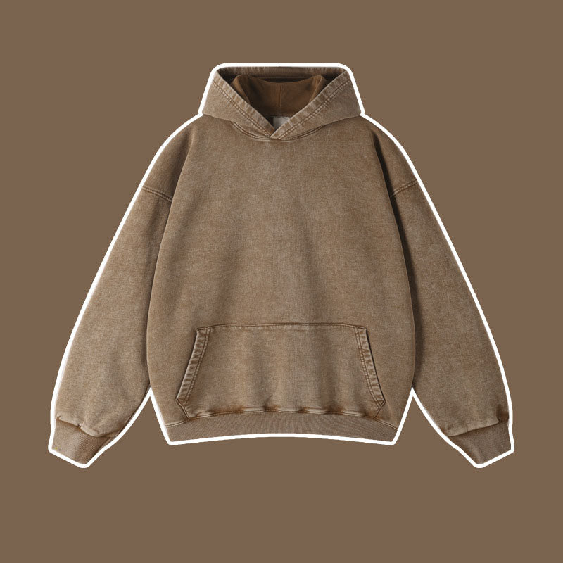 Vintage batik distressed washed trendy brand pullover hoodie loose fitting unisex - Korvel