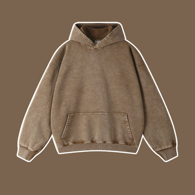 Vintage batik distressed washed trendy brand pullover hoodie loose fitting unisex - Korvel