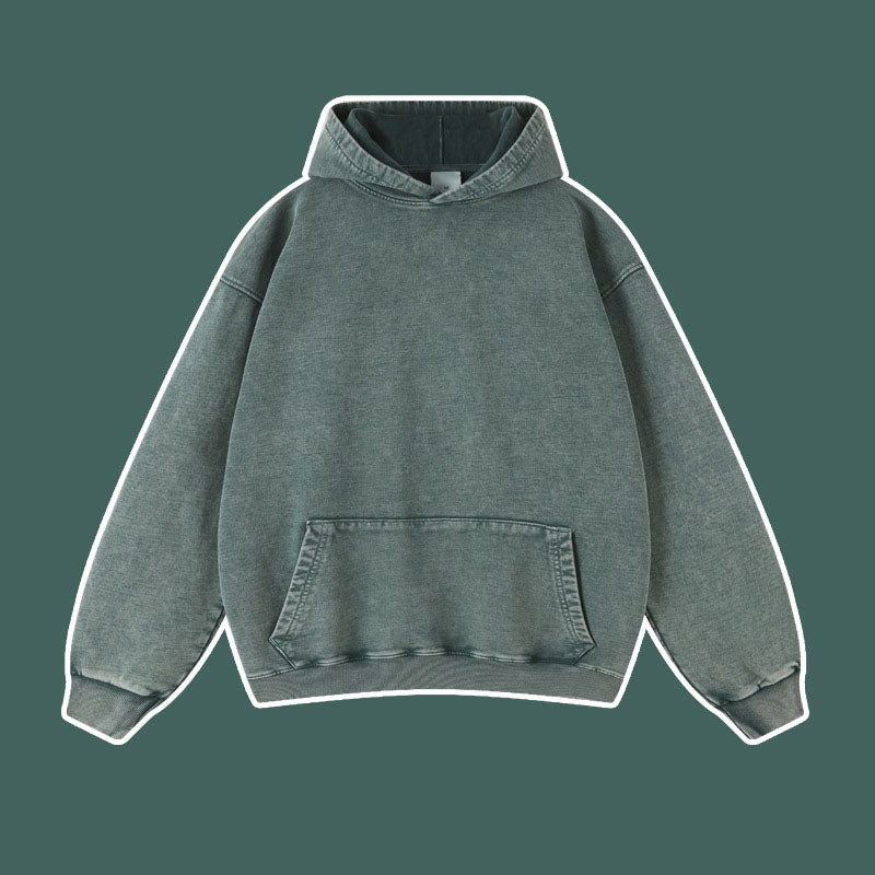 Vintage batik distressed washed trendy brand pullover hoodie loose fitting unisex - Korvel