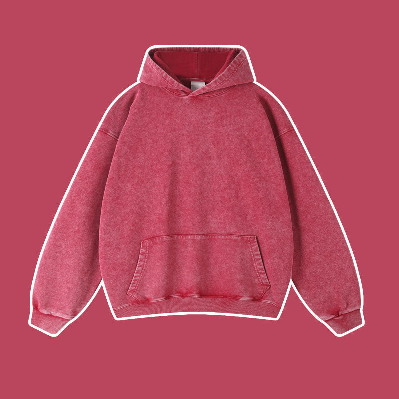 Vintage batik distressed washed trendy brand pullover hoodie loose fitting unisex - Korvel