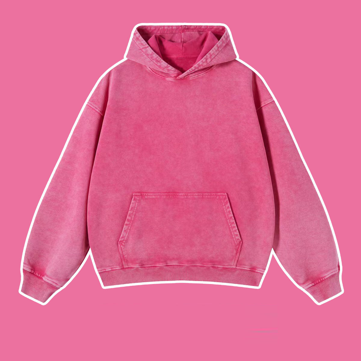 Vintage batik distressed washed trendy brand pullover hoodie loose fitting unisex - Korvel