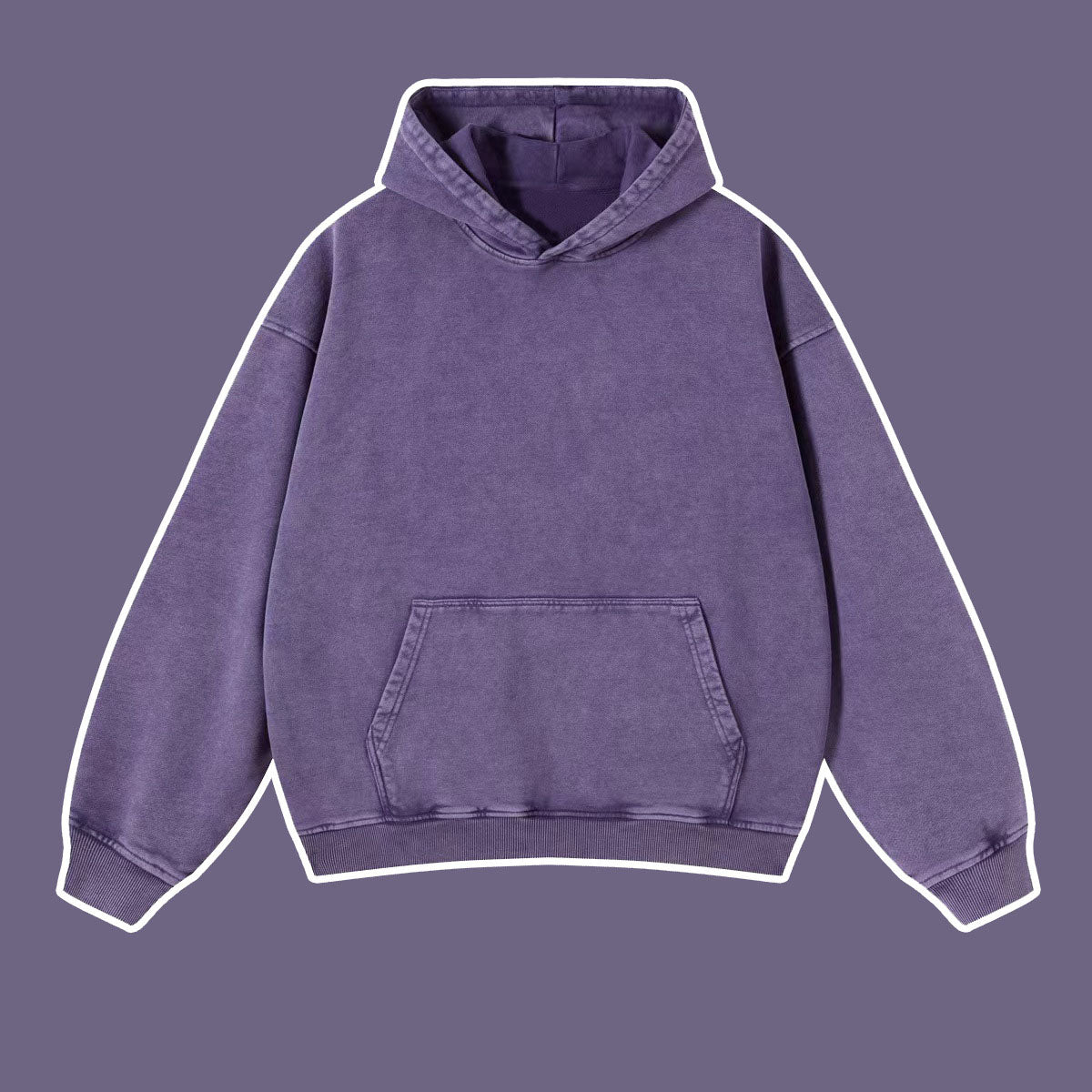 Vintage batik distressed washed trendy brand pullover hoodie loose fitting unisex - Korvel