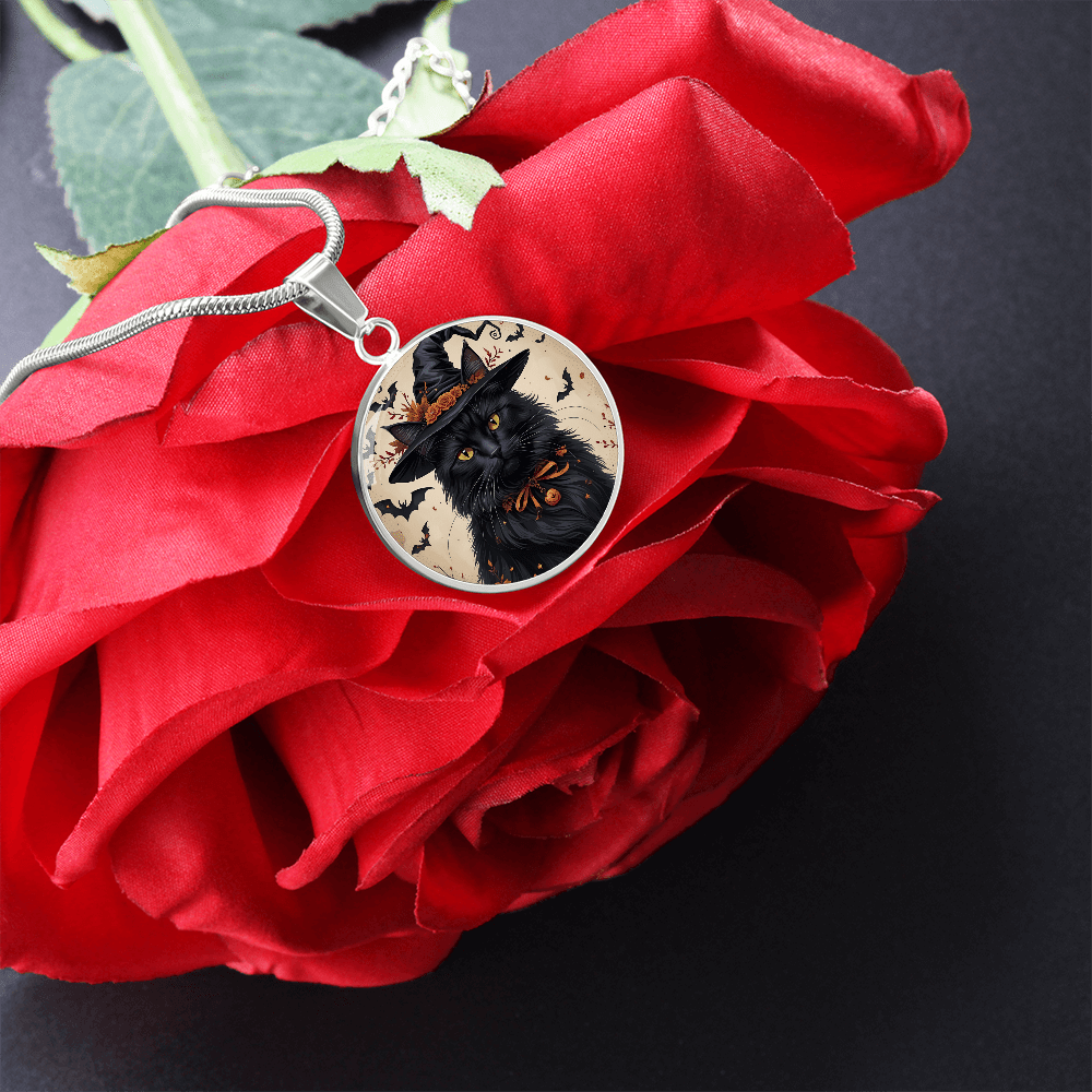Collar de Halloween de Gato Negro Vintage