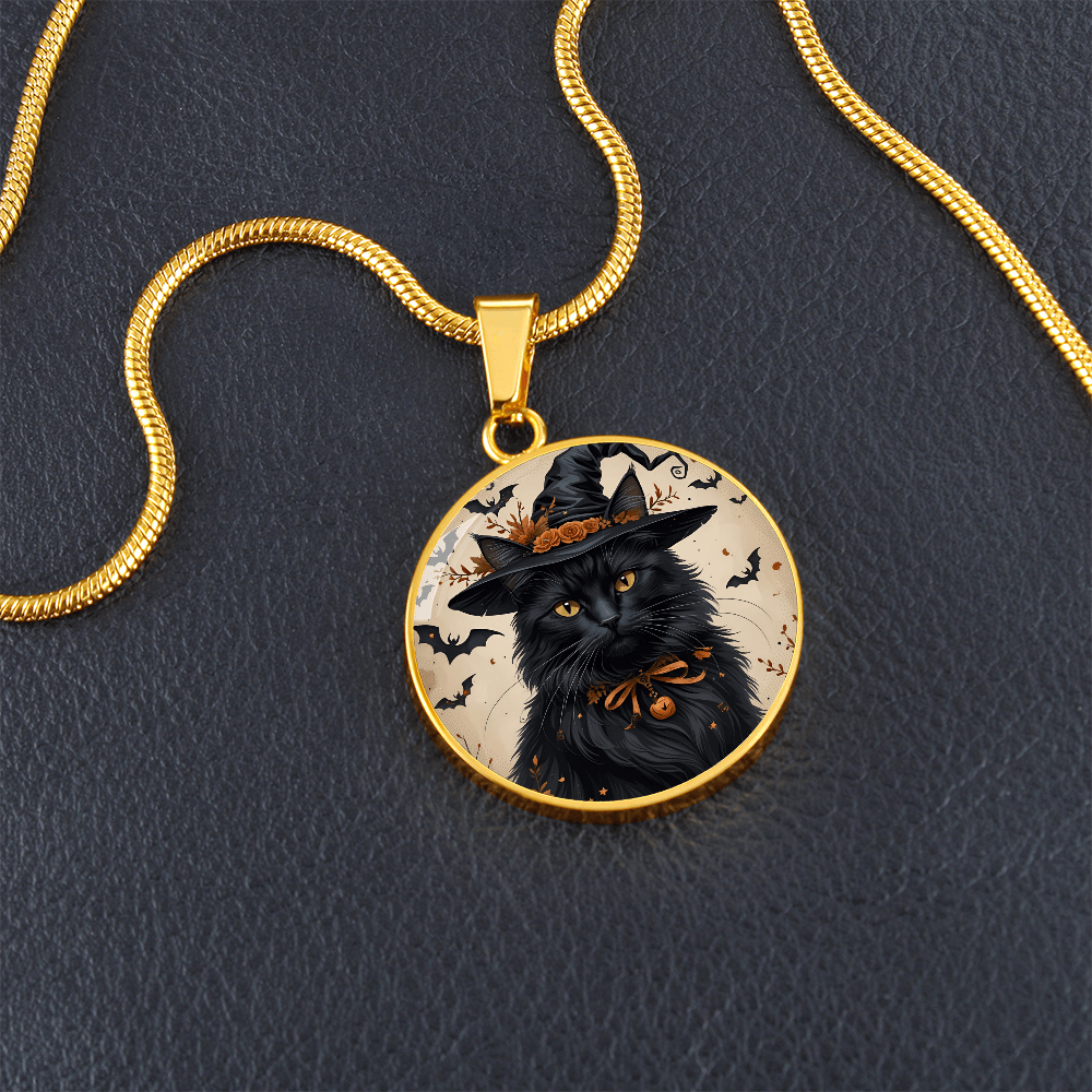 Collar de Halloween de Gato Negro Vintage