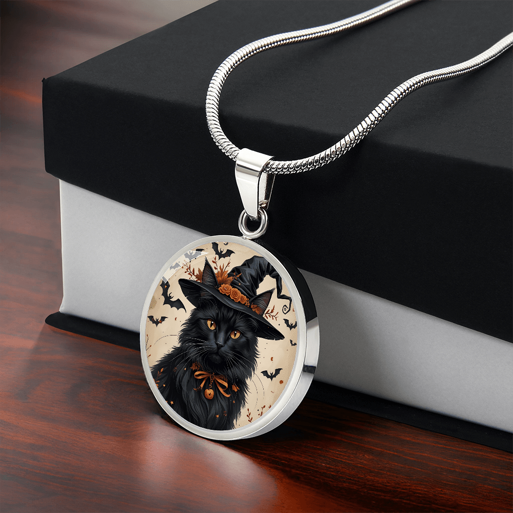 Collar de Halloween de Gato Negro Vintage
