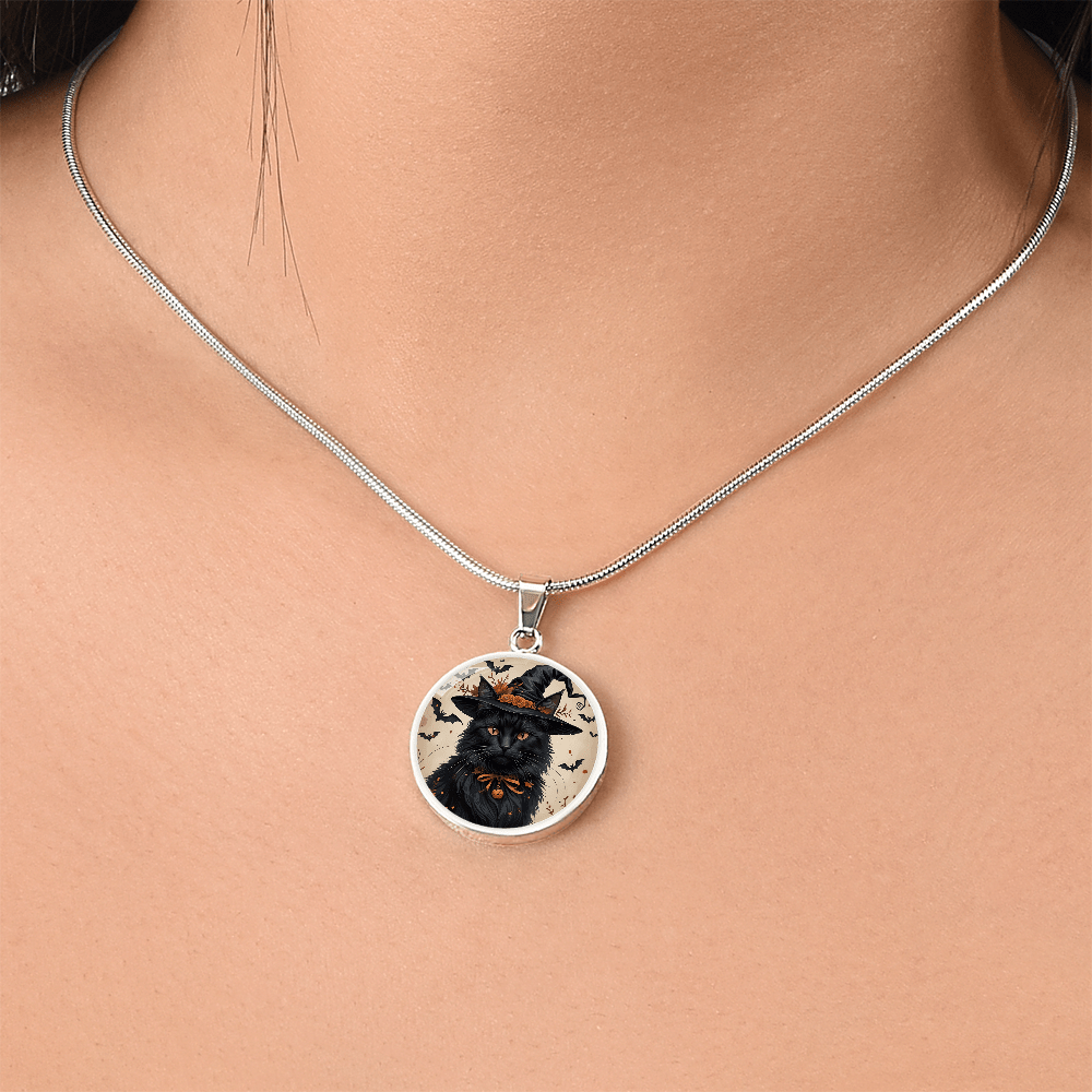 Collar de Halloween de Gato Negro Vintage