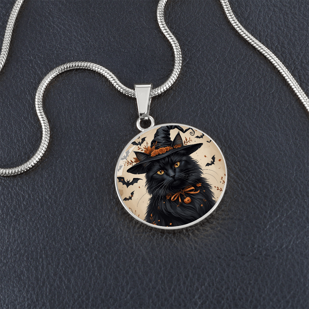 Collar de Halloween de Gato Negro Vintage