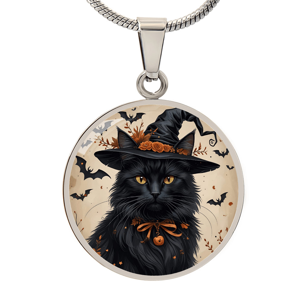 Collar de Halloween de Gato Negro Vintage