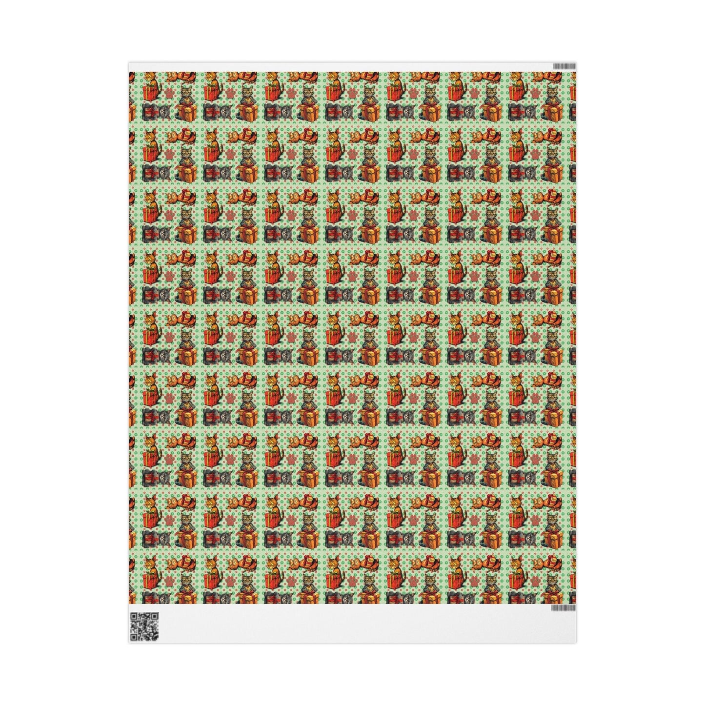 Papel de Regalo de Navidad con Gatos Vintage