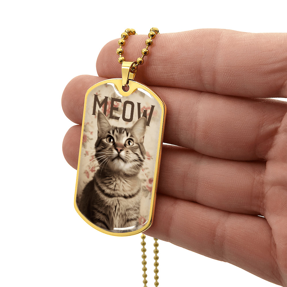 Collar Vintage Meow Tabby