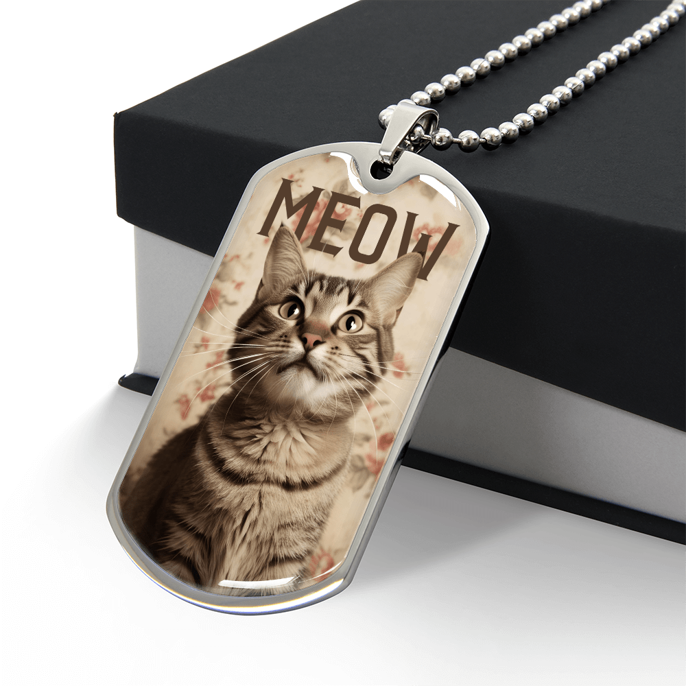 Collar Vintage Meow Tabby