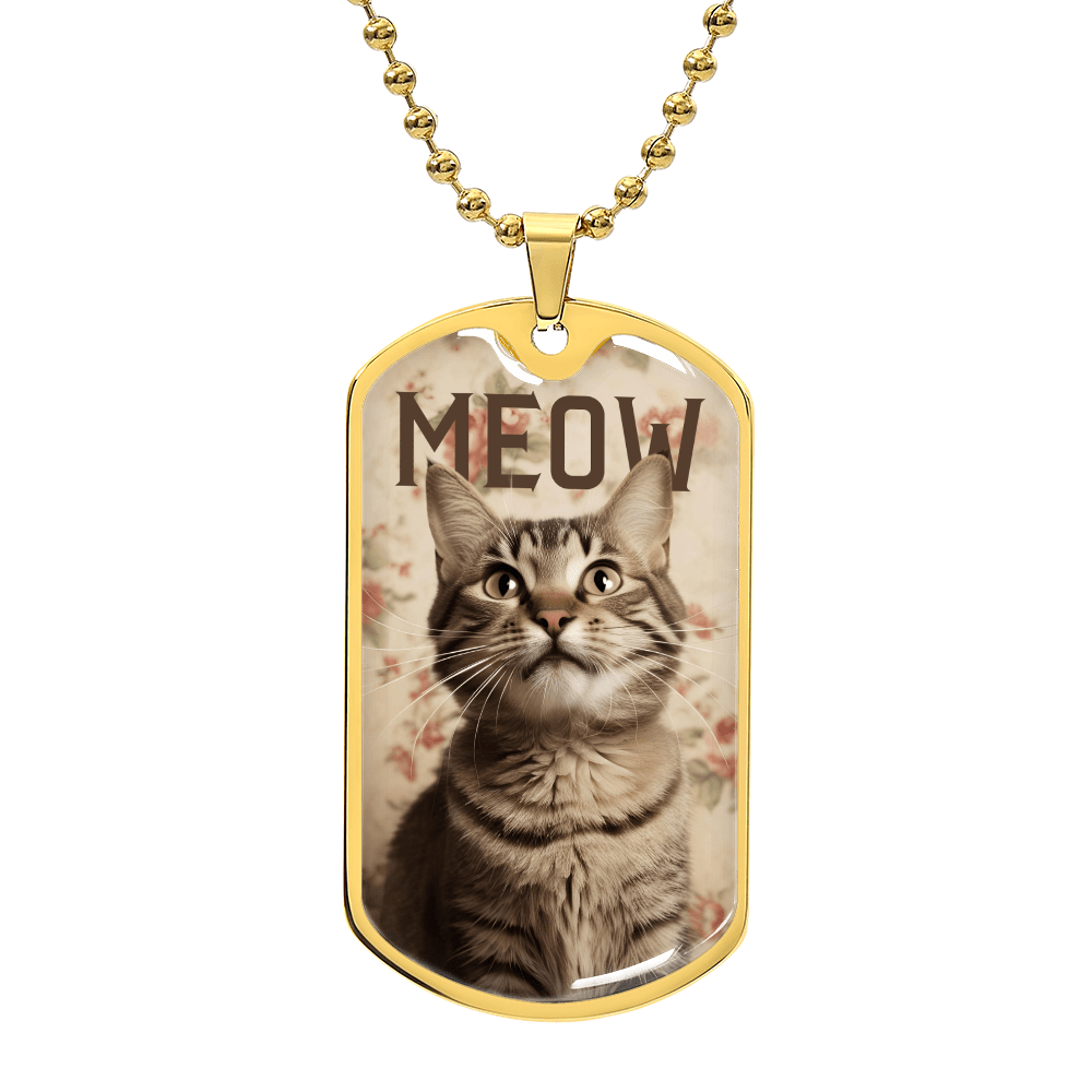 Collar Vintage Meow Tabby