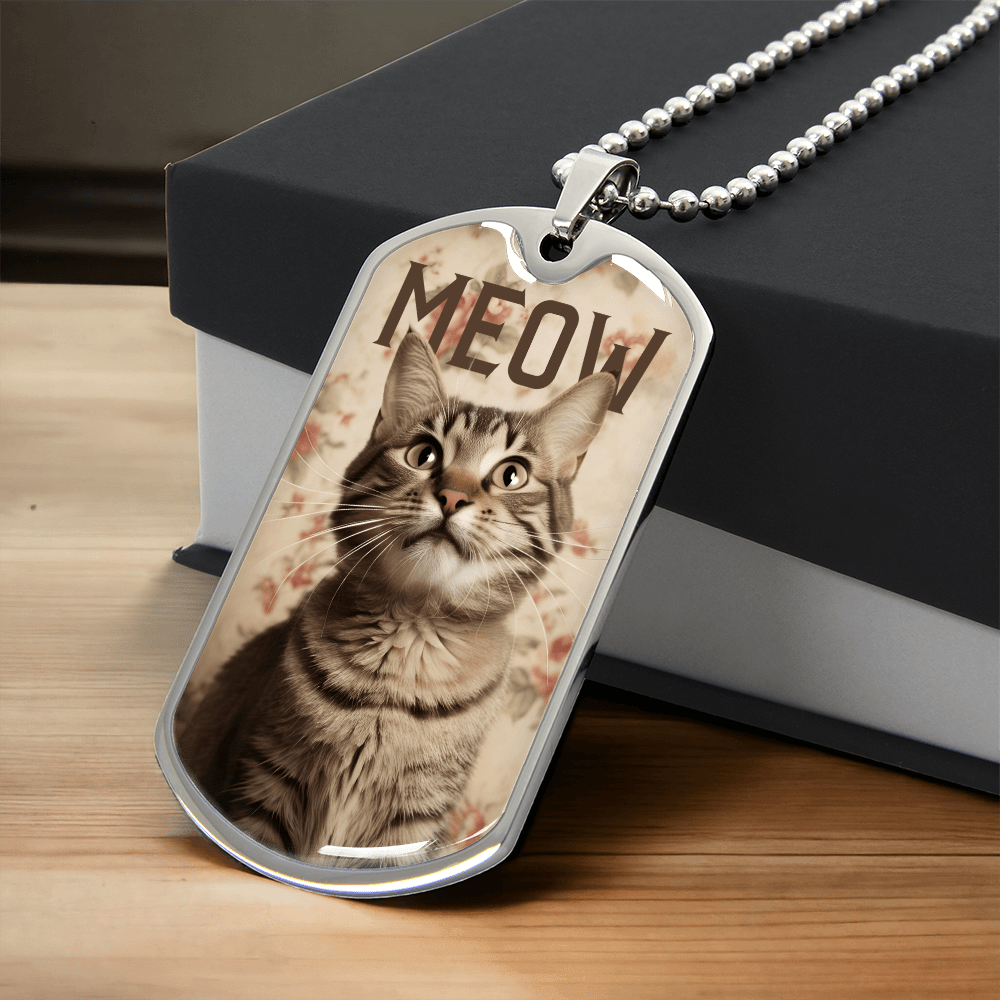 Collar Vintage Meow Tabby