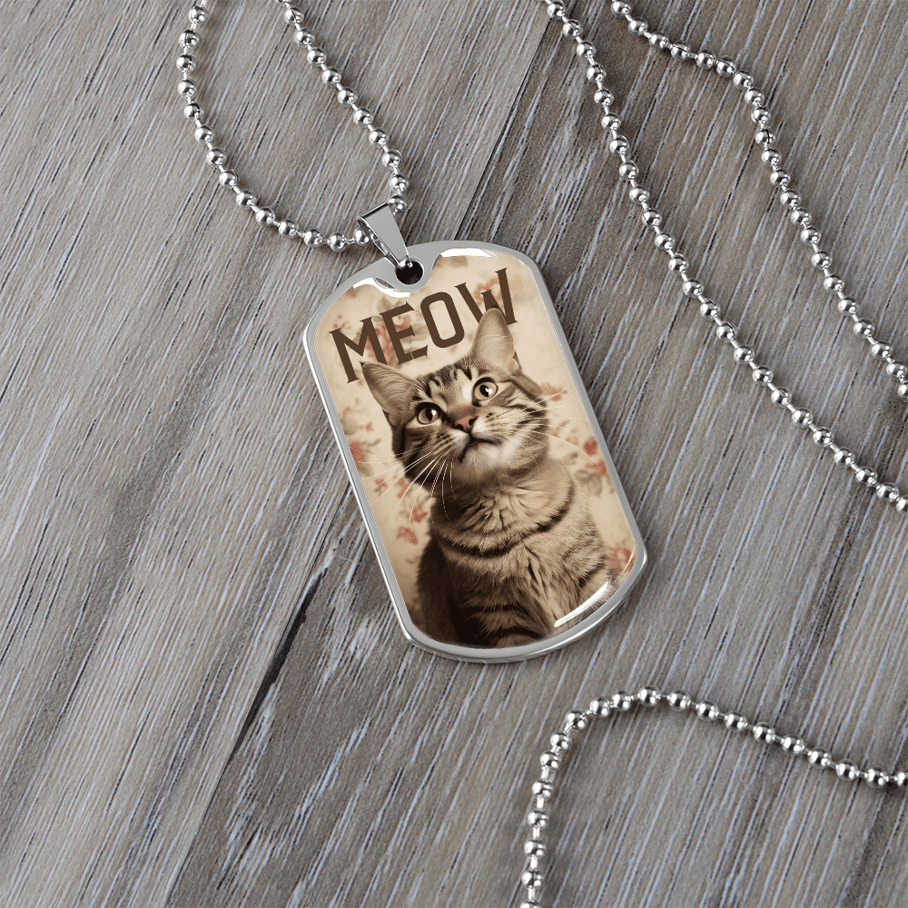 Collar Vintage Meow Tabby