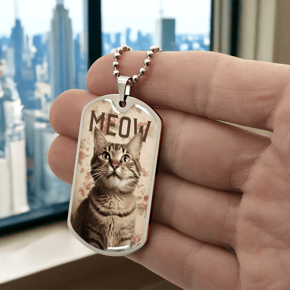 Collar Vintage Meow Tabby