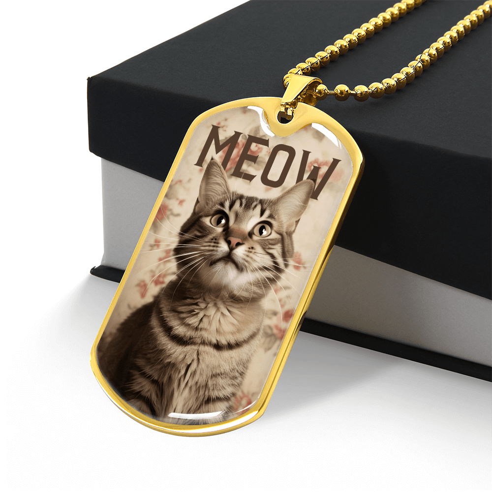 Collar Vintage Meow Tabby