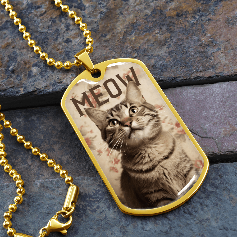 Collar Vintage Meow Tabby
