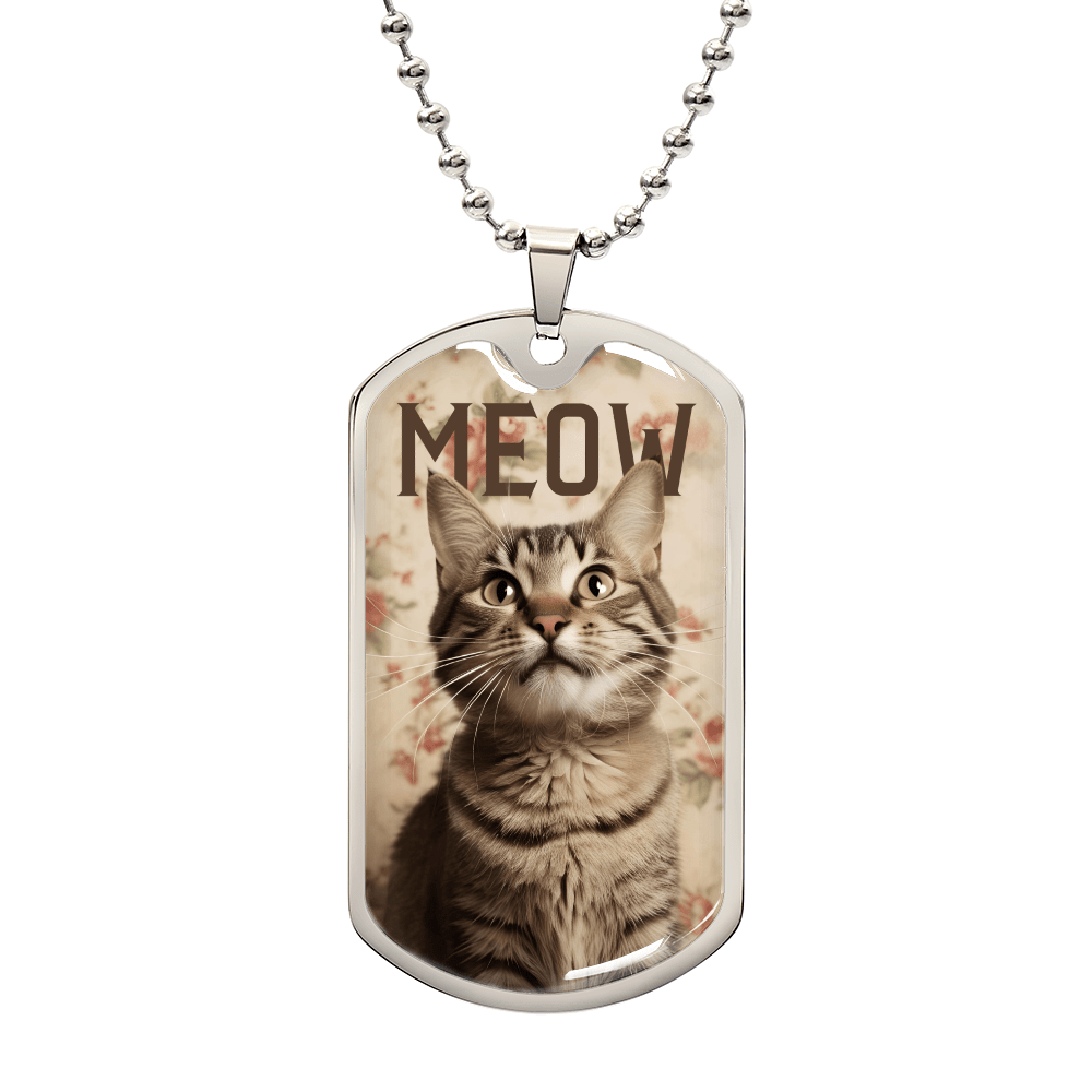 Collar Vintage Meow Tabby
