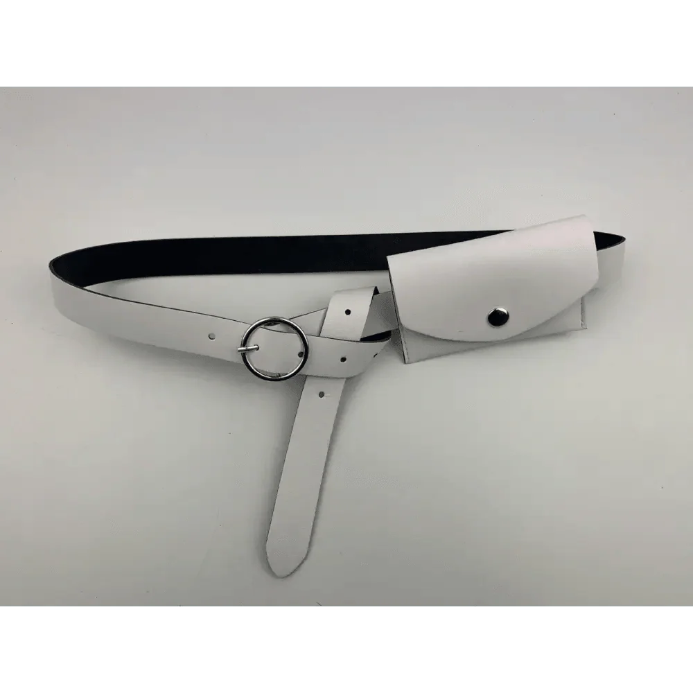 Ceinture en cuir PU vintage élégante avec design de boucle unique